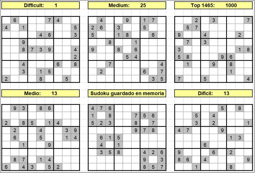 Sudoku en ExCel - Sudoku hecho - Sudoku para Excel | Experto en Excel - Programas en Excel Programas Excel para Empresas