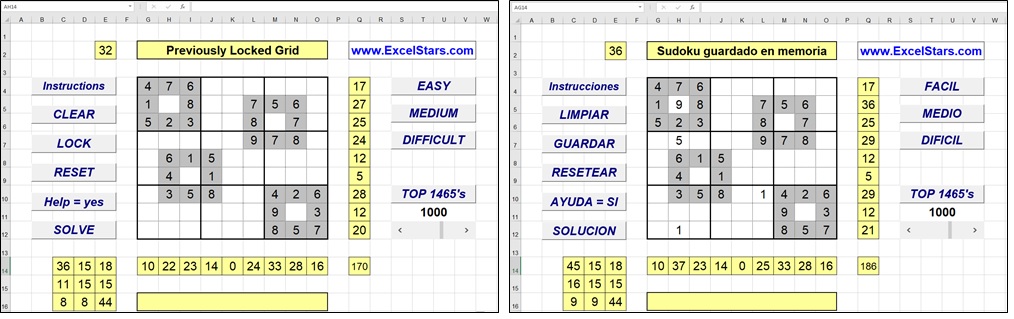 Solve Sudoku Puzzles using Excel Macros - Excel Games