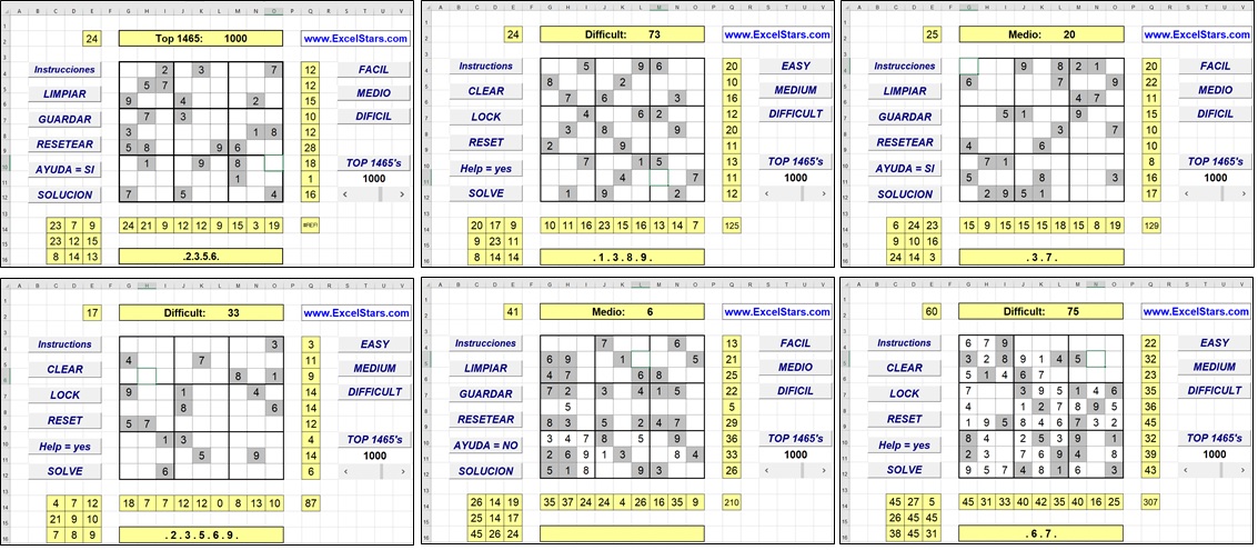 Excel Formulas Based Sudoku Solver - Excel Hero Blog