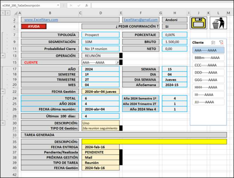 erp en excel